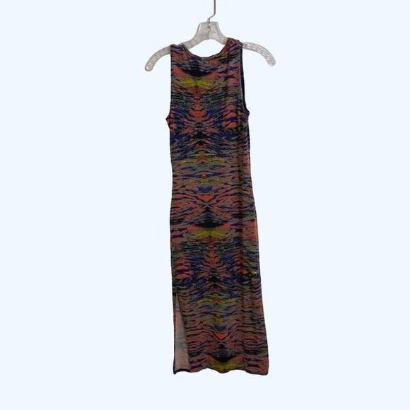 TOPSHOP Tall Long Stretchy Fitted Dress Colorful Summer Comfy Woman’s 4 - Picture 3 of 7